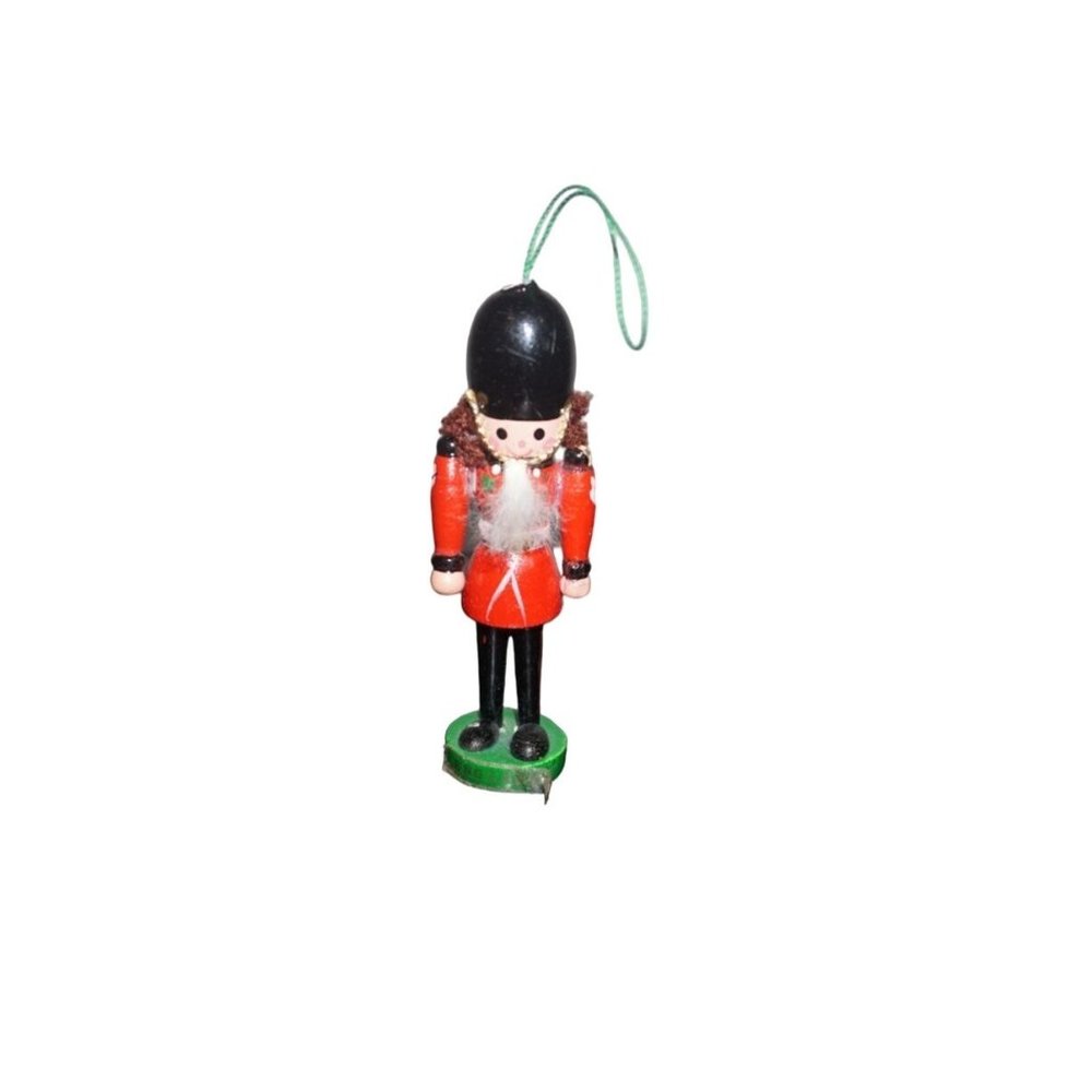 Vintage Christmas Ornament Kurt Adler Wooden Nutcracker England Movable Working